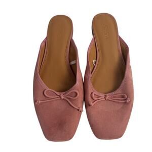 JCrew Sueded Ballerina Mules